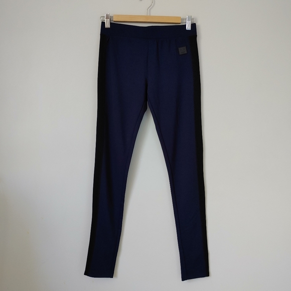 Acne Studios Flo Track Leggings Side Panels Navy Blue Size Small - Picture 6 of 16